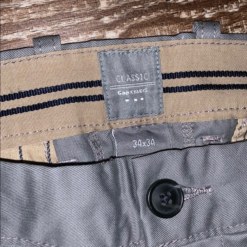 Size 34x34 Grey Gap classic dress pants